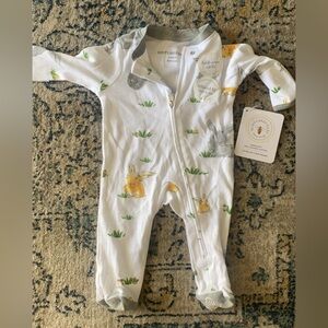 Burt's Bees Baby White and Yellow One Piece